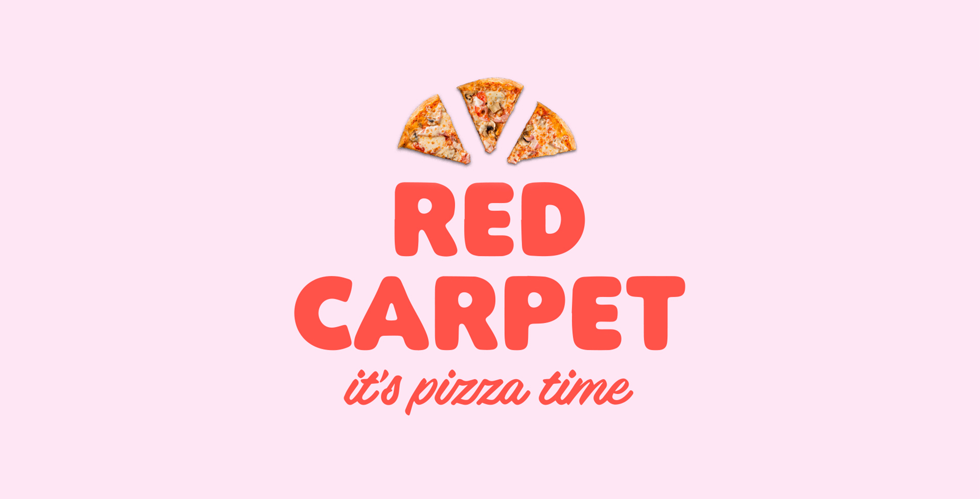 Red Carpet Pizzaria com fatias de pizza